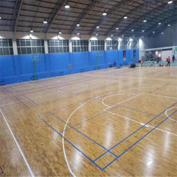羽毛球馆木地板 室内体育馆地板厂家 专业运动运动木地板工厂 双鑫体育