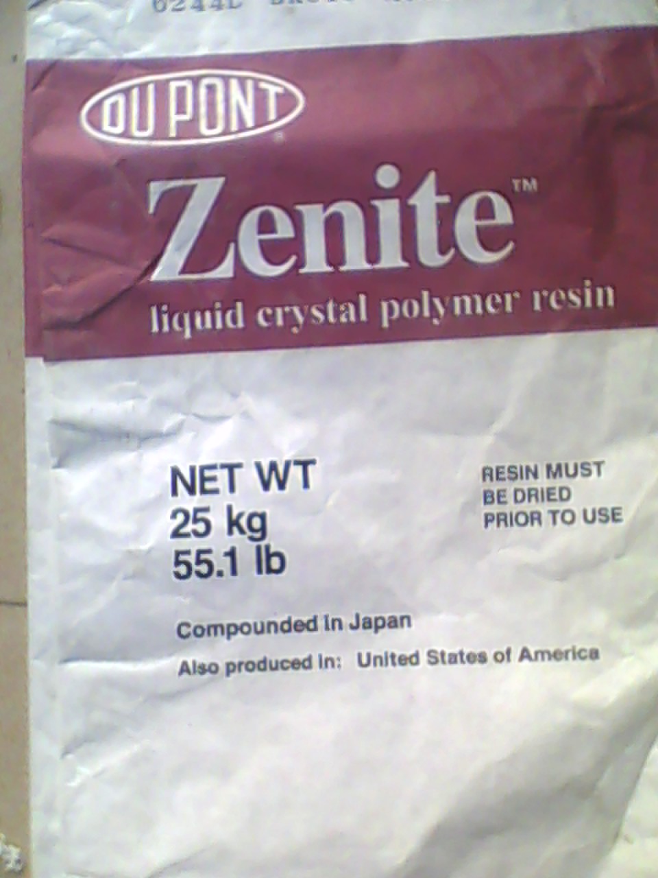 进囗杜邦Zenite、LCP ZE16401 BK010【原厂物性】