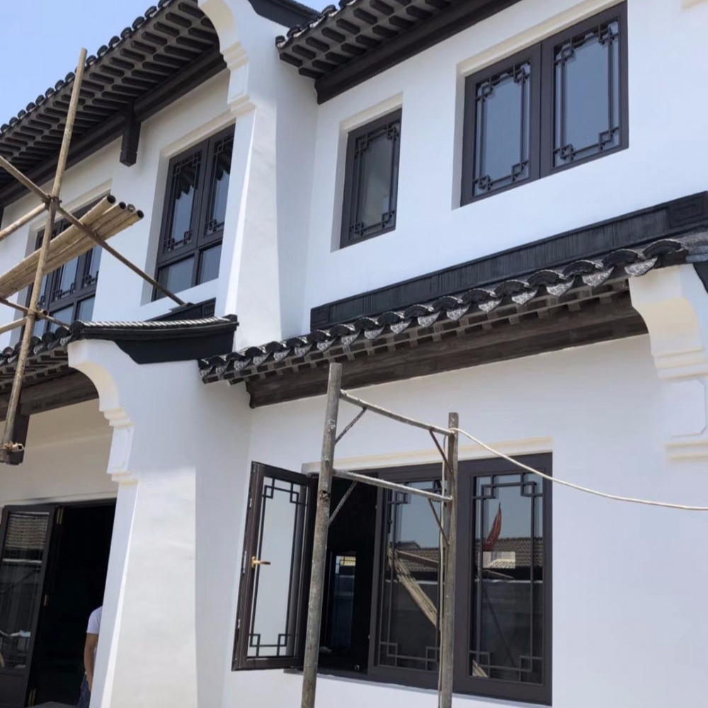 青海铝合金仿古门窗报价 小区仿古铝合金门窗封闭阳台 全国供应仿古门窗厂家