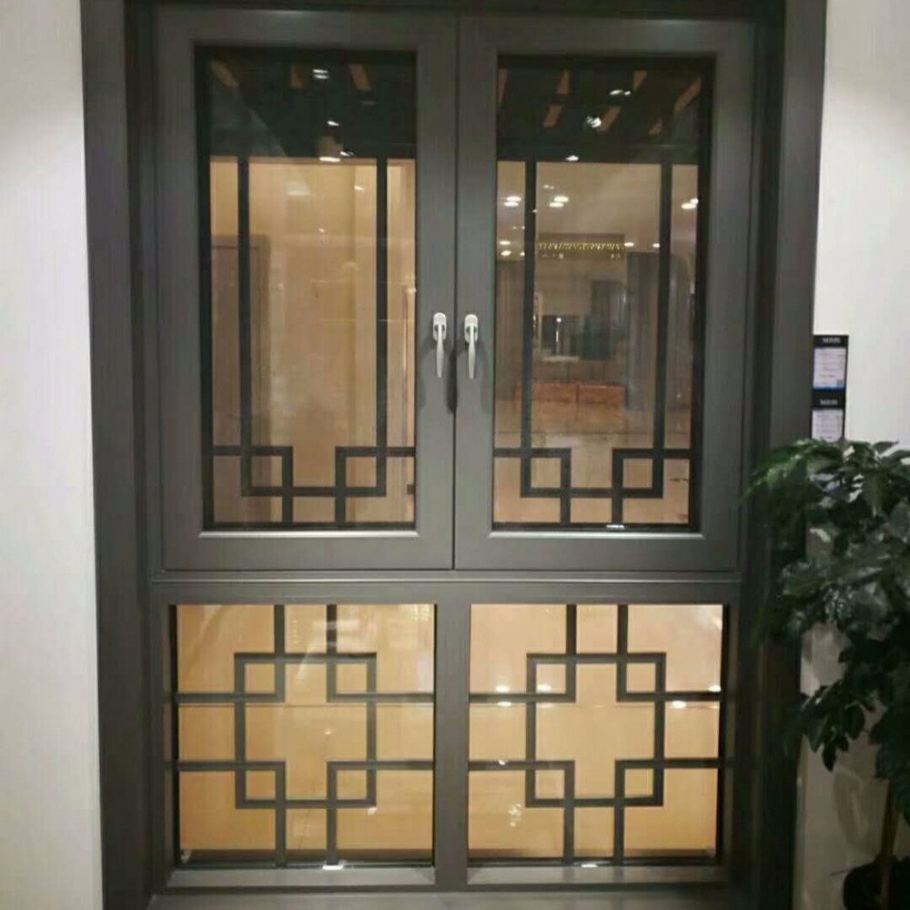 焦作断桥仿古门窗 仿古简约艺术平开门窗 仿古断桥铝合金门窗厂家直销
