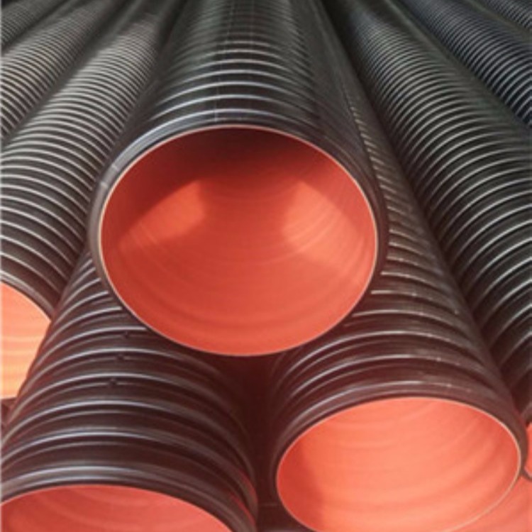 生产供应HDPE排水双壁波纹管 **度pe波纹管 PE波纹管排污管规格全现货供应