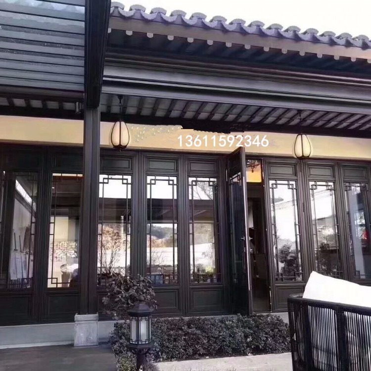 北京复古门窗定做 室外复古铝合金门窗 复古门窗户高清图片欣赏